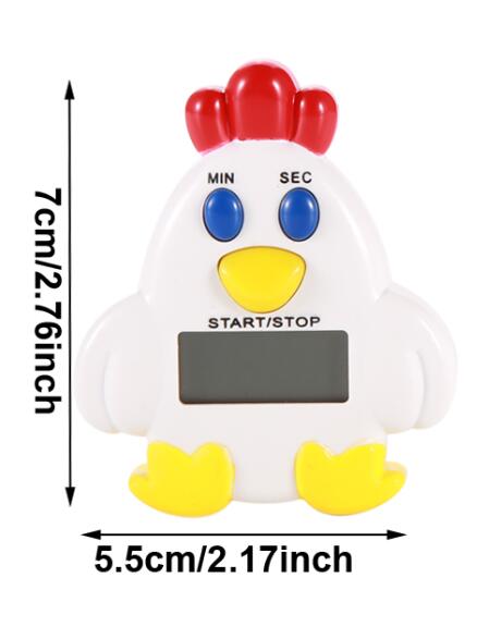 Cute Cartoon Chicken Penguin Type Electronic Timer Kitchen Timer: Chicken