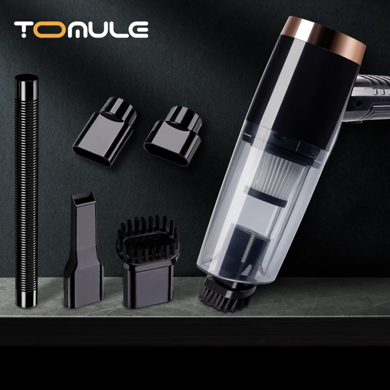 TOMULE Portable Car Vacuum Cleaner Handheld Cordless Vacuum Cleaner Household and Car Dual-Use Rechargeable MINI Vacuum Cleaner