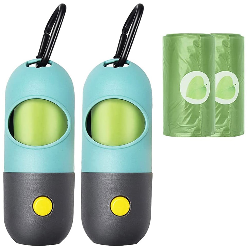 Dog Poop Bag Dispenser Built-in Led Flashlight 2Pc... – Grandado
