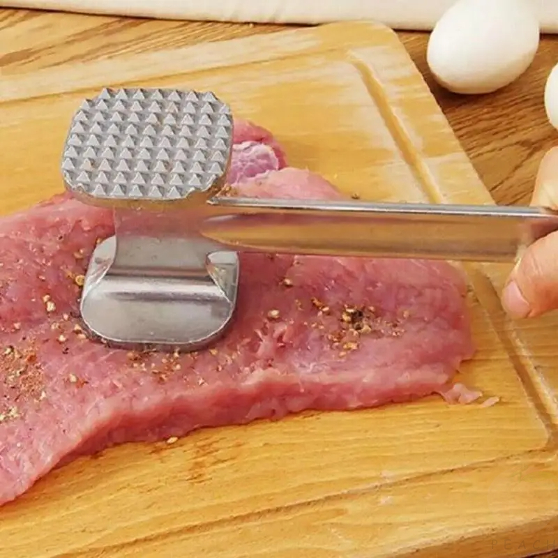 Vleesvermalser Hamer Mallet Tool voor het beukken van rundvlees Steak Kip Varkensvlees Roestvrijstalen vleeshamer Keukengereedschap