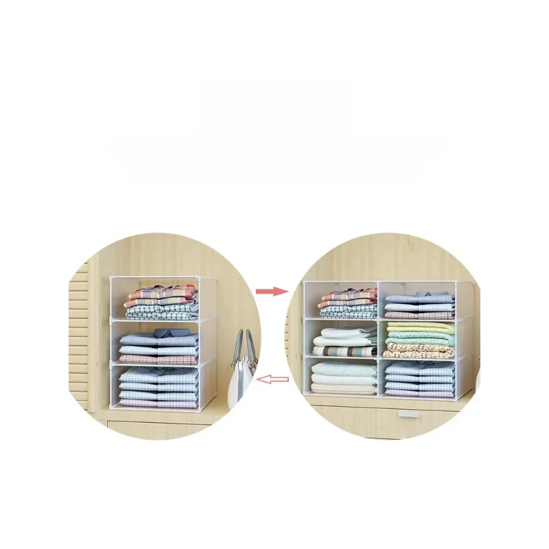 Garderobeopbevaring lagdelt skillevæg husholdningsgarderobe organisering opbevaring artefaktfri kombination pladsbesparende støvtæt opbevaring ...