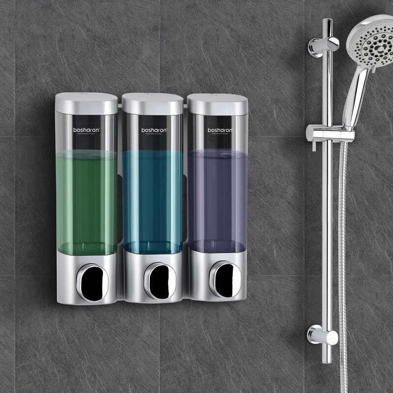 Wall-mounted Liquid Soap Dispensers Touch Bathroom Shampoo Dispenser For Shower Body Wash Kitchen Hand Sanatizer Container