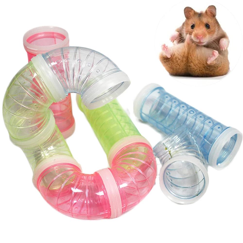 Cage transparente pour Hamster, Rat, écureuil, Tunnel, jouet d&#39;escalade, petit approvisionnement pour animaux de compagnie, accessoires