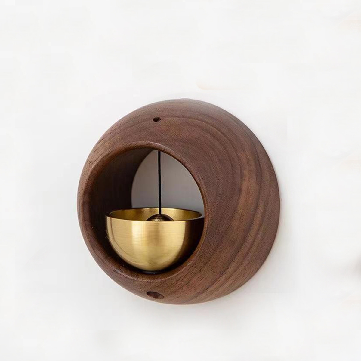 Campanas de viento de madera, timbre inalámbrico, timbre de puerta de entrada, campana de viento decorativa para decoración colgante de apertura del hogar: Azul