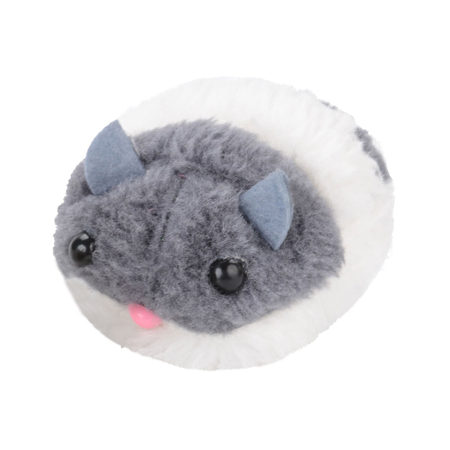 1pc Kapmore divertido gato juguetes mordedura-resistente a la forma de ratones vibrante movimiento juguete interactivo para gatos mordedores de juguete para gatos mascotas: Gris