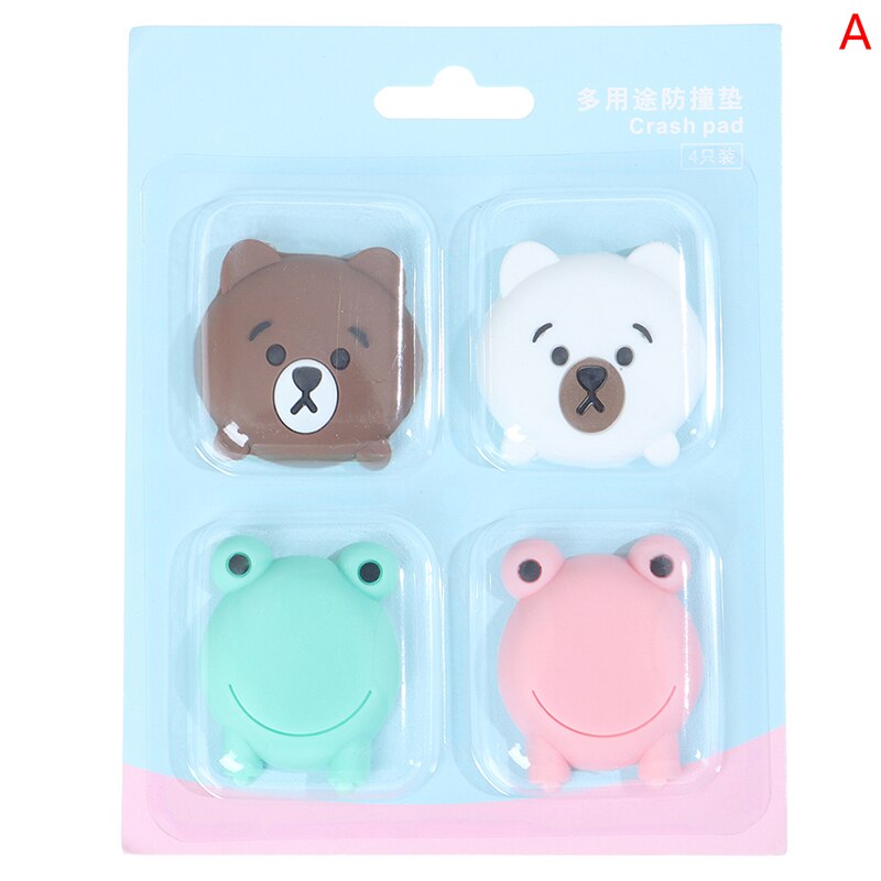 4 stuks babyveiligheid elastische beschermer bureau tafel hoek rand beschermingshoes stille mute touch pad kinderen kind hoek botsing: A