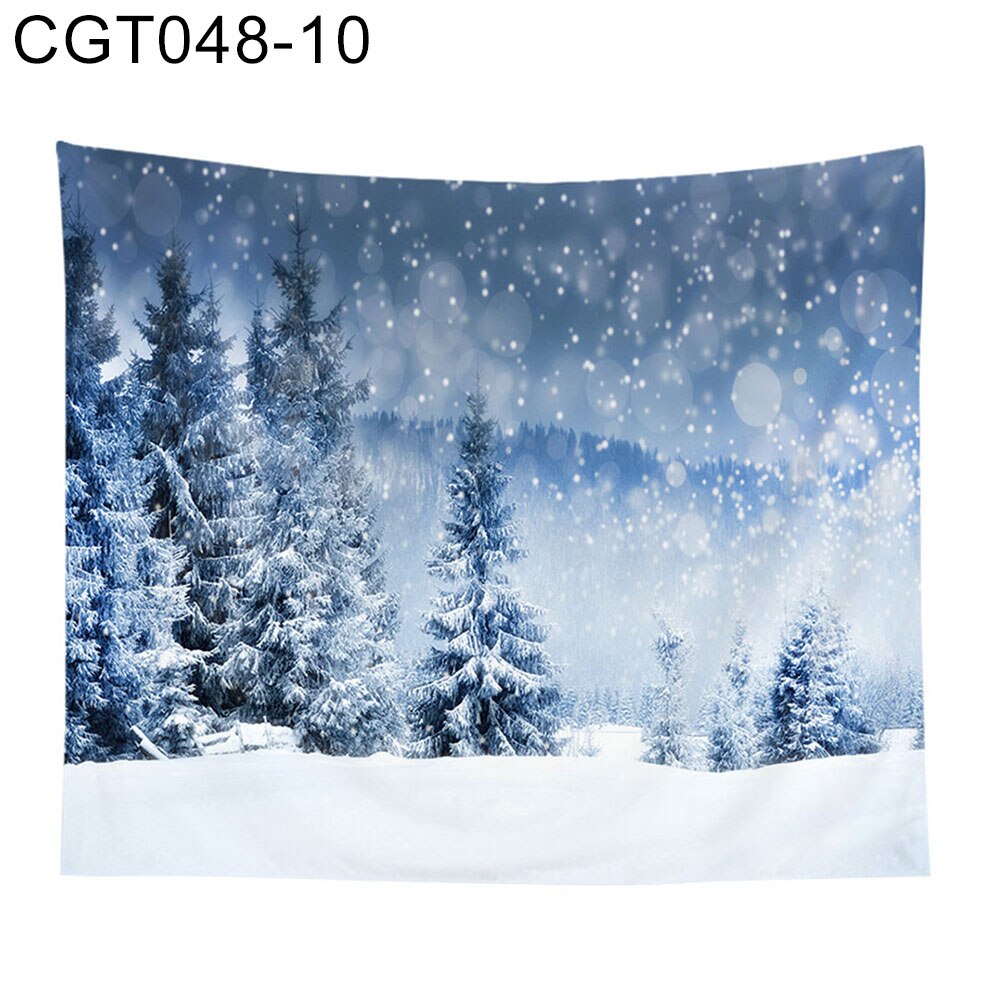 Kerst wandtapijt kerstboom print wandtapijt tapijt tafelkleed slaapkamerdecoratie achtergronddoek tapisserie: 10