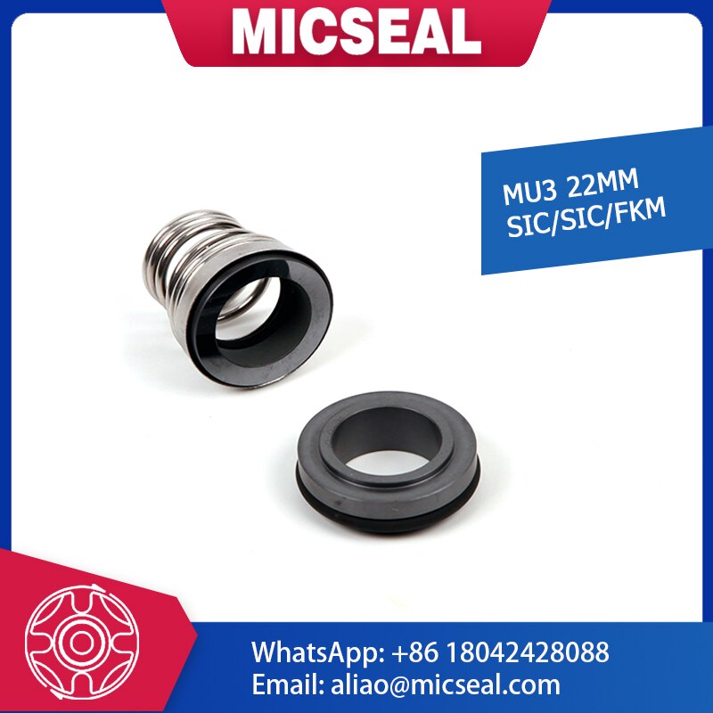 MU3-22Mm Mechanical Seal-Sic/Sic/Fkm