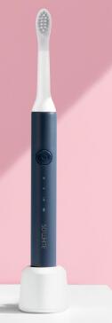 Xiaomi-cepillo de dientes eléctrico sónico SO WHITE, 2 colores, limpieza profunda de dientes, cerdas DuPont pequeñas y portátiles, carga inductiva: Azul