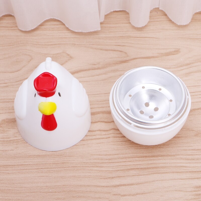 Home Chicken Shaped Microwave One Egg Boiler Cooker Kitchen Cooking Appliance 667A