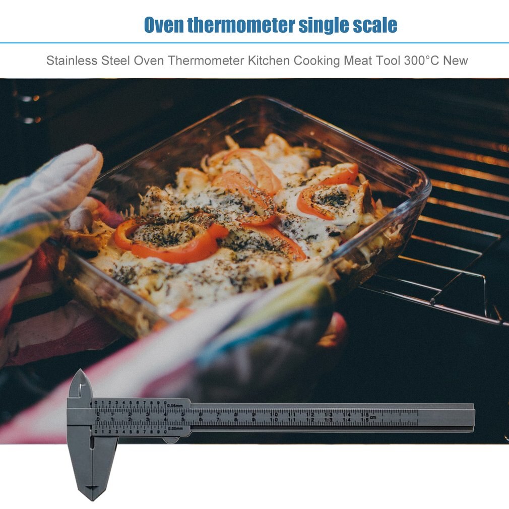 Stainless Steel Dial Oven Thermometer Cooking Termometer Grill Food Meat Thermometer Adjustable Stand Up Hange Kitchen Thermomer