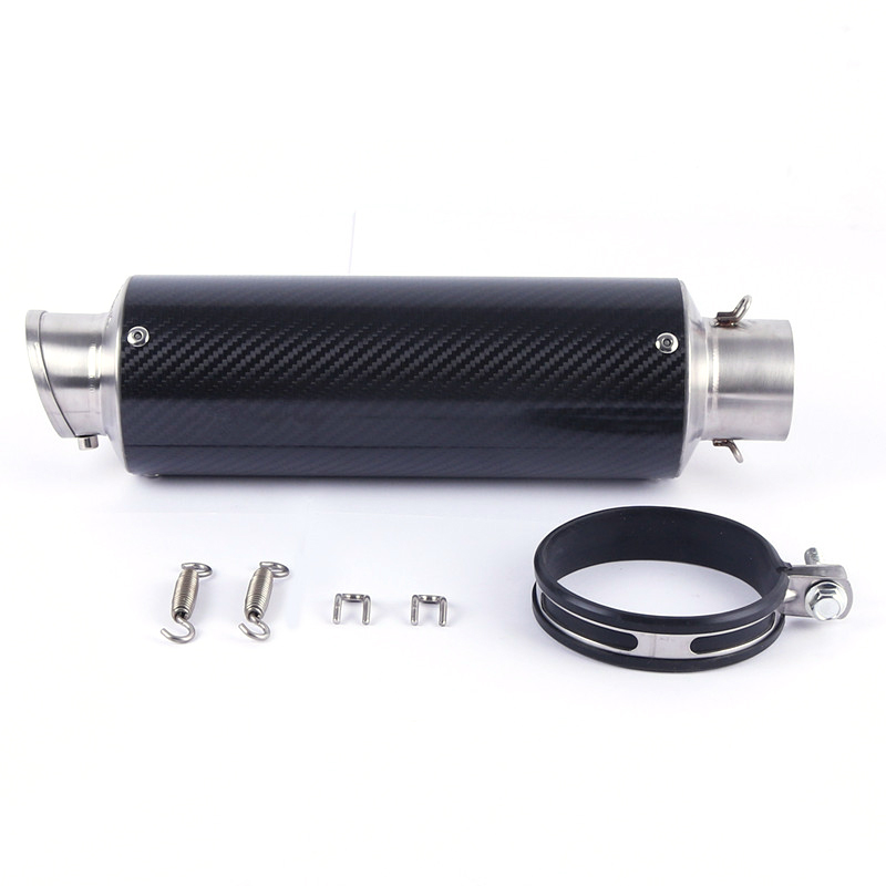 E-MARK Universal Motorcycle Scooter slip on Exhaust Muffle FOR Most Motorcycle: big