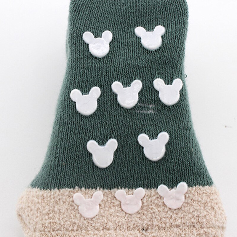 Autumn and Winter Thickening Kids Socks Cartoon Socks Baby Girls Socks Toddler Floor Socks Christmas Non-slip Baby Boys Socks
