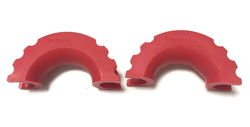 2 stücke Schäkel Schutz Abdeckung 5/8 D Schäkel Isolator Anti Rassel Schutz Abschleppen Teile Für Jeep Offroad Erholung 4x4 zubehör: 2Stck-rot