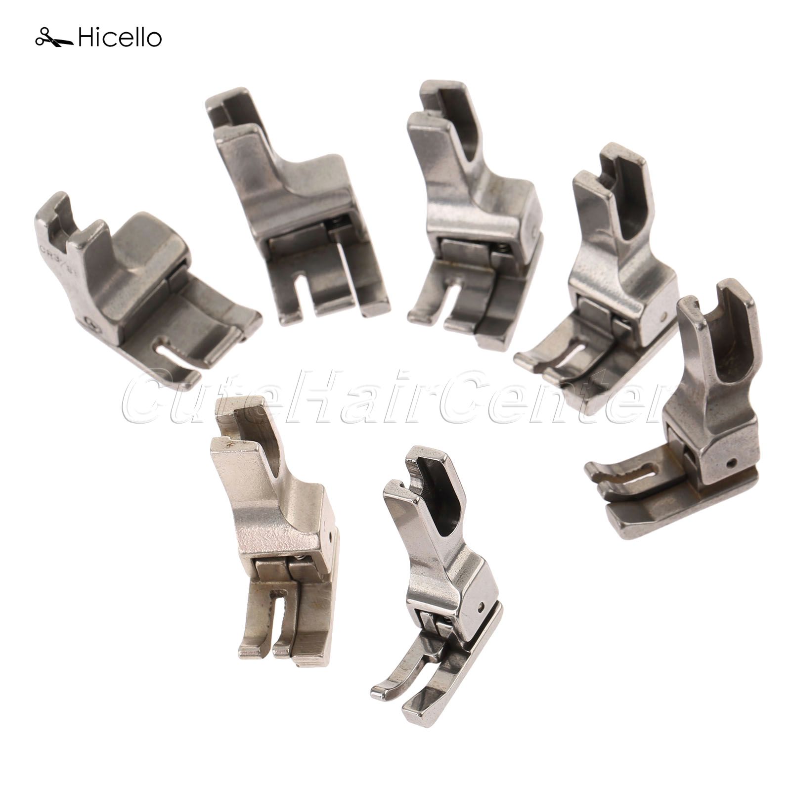 Prensatelas para máquina de coser Industrial, de bloqueo de puntada 1 aguja, acero derecho y ancho, 1,6mm/3,2mm/4mm/4,8mm. 6,4mm/8mm/9,5mm, Costura, 1 ud.