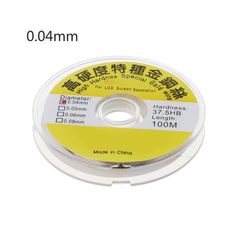 100M Legering Goud Molybdeen Draad Snijden Lijn Lcd Scherm Separator Reparatie Qxnb: Type B