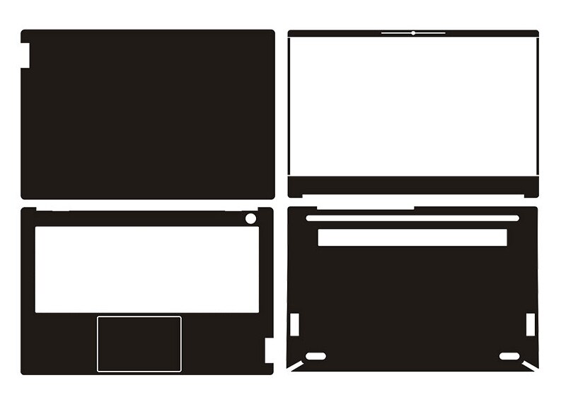 Autocollant pour ordinateur portable autocollants de peau protecteur de couverture en fibre de carbone pour Lenovo ThinkBook 14s-IWL 14"