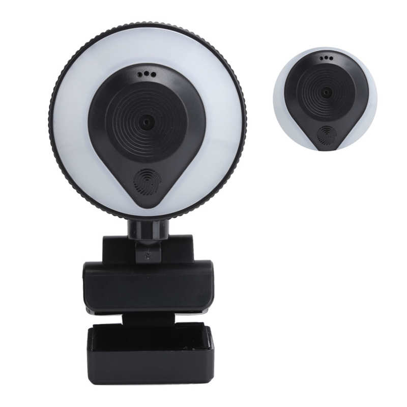 Computer Camera Computer Camera with Microphone for Live Recording Touch Dimming Webcam W20 2K Full HD Camera with Microphone