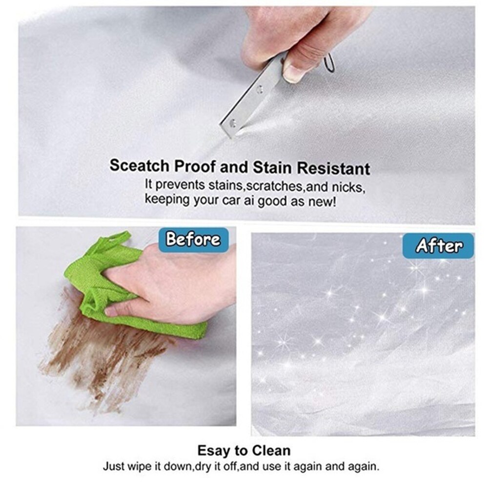 Universal Full Car Covers Waterproof Windproof Dustproof Scratch Resistant Sun Outdoor Protection Suitable for most model