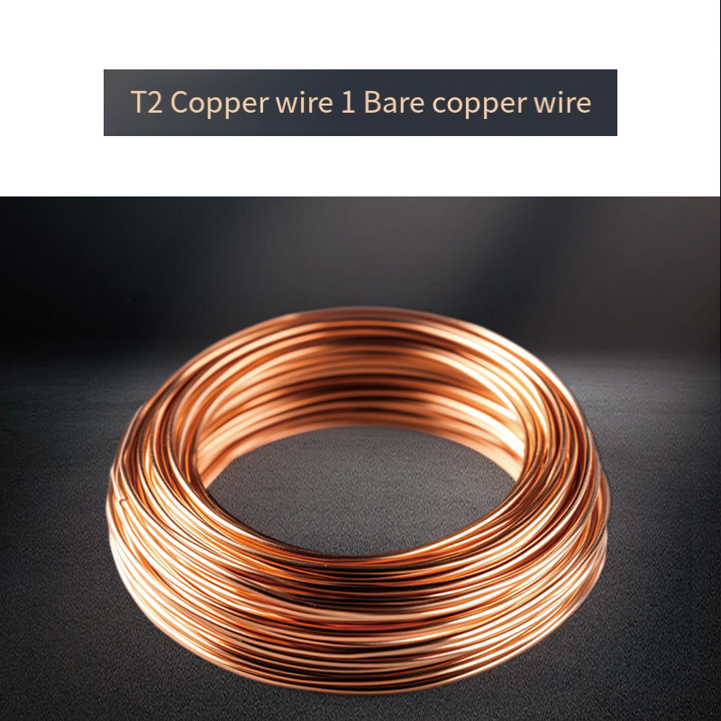 1m diameter rød kobberledning bar ledning 0.5/0.8/1/1.5/2/2.5/3 mm 99.90%  ren kobber til elektriske og elektroniske projekter