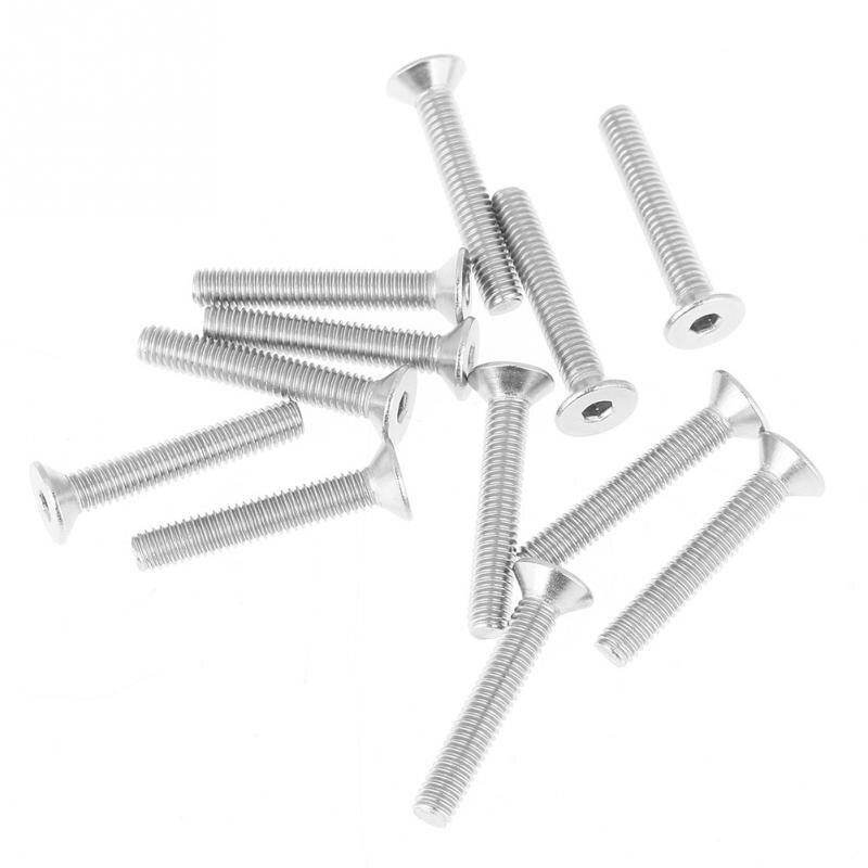 180Pcs/Lot M4 304 Stainless Steel Flat Head Bolt Screws Nuts Assortment Kit with Box Hex Socket Bolts and Nuts kit