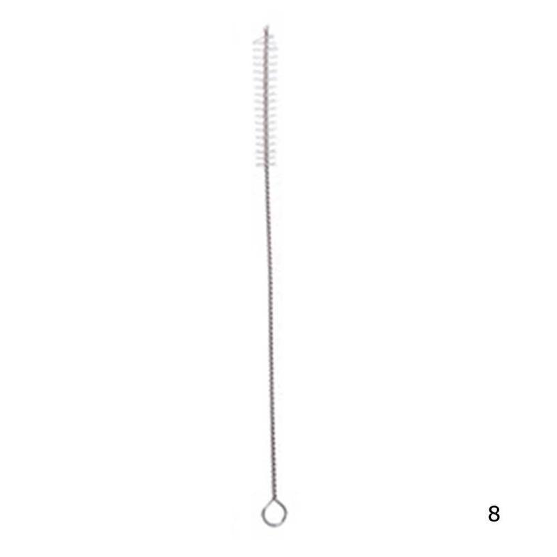 Pajita reutilizable de acero inoxidable para beber, utensilios de Metal para Bar, Yerba Mate, calabaza, cuchara, 1 ud.: Brush
