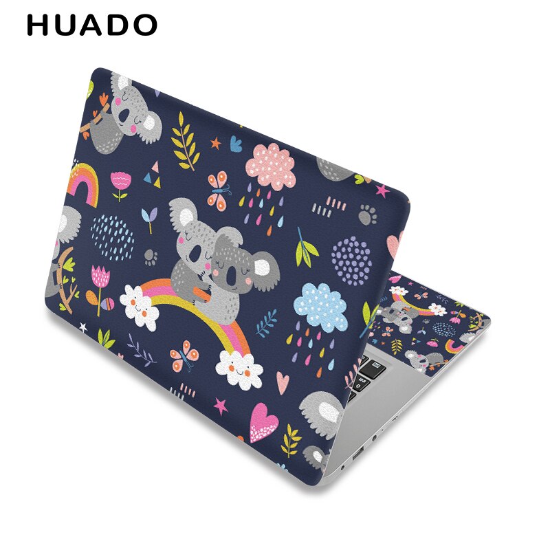 Bonito animal notebook pele 13.3 "15.6" computador portátil adesivo protetora decalque superfície capa para lenovo/dell/macbook: 17inch / laptop skin 1