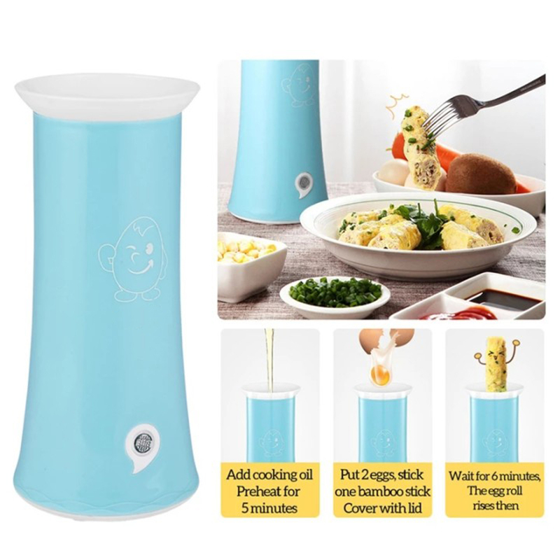 Automatic Electric Egg Master Cooker Single Tube Breakfast Scrambled Egg Sausage Boiler Egg Sandwich Roll Easy Omelette Cooker