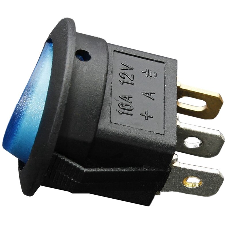 1 Uds 12V 16A Led Bipolar interruptor basculante en/de Spst y 1 Uds coche Radio Fm Suv Antena de techo de aleta de tiburón antena señal negro