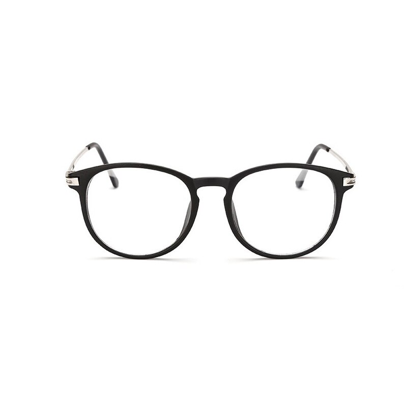 Elbru Klassieke Mode Plain Bril Retro Kleurrijke Brillen Comfortabele Grote Metalen Bril Frame Clear Lens Bril Unisex