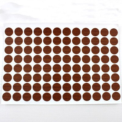 96Pcs/Sheet Pvc 15Mm Zelfklevende Decoratieve Films Meubels Schroef Cover Caps Stickers Hout Ambacht Bureau Kast ornament: 20