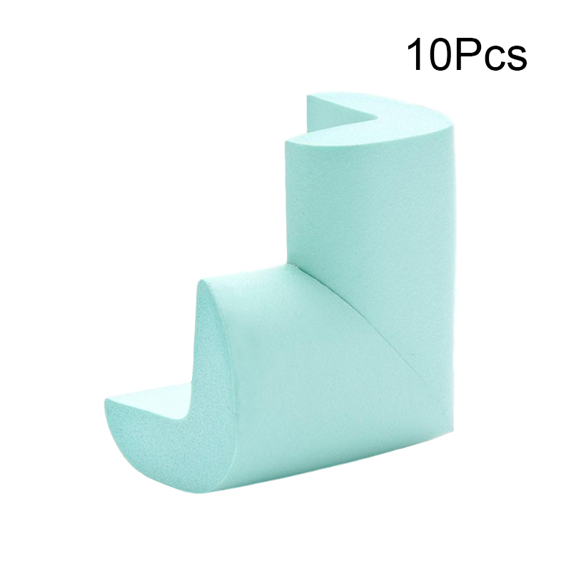 Child Safety Corner Guards 2m Baby bumper strip Baby Corner protector Table Edge Corner Cushion Strip with 3M Adhesives U type: Light blue 10Pcs