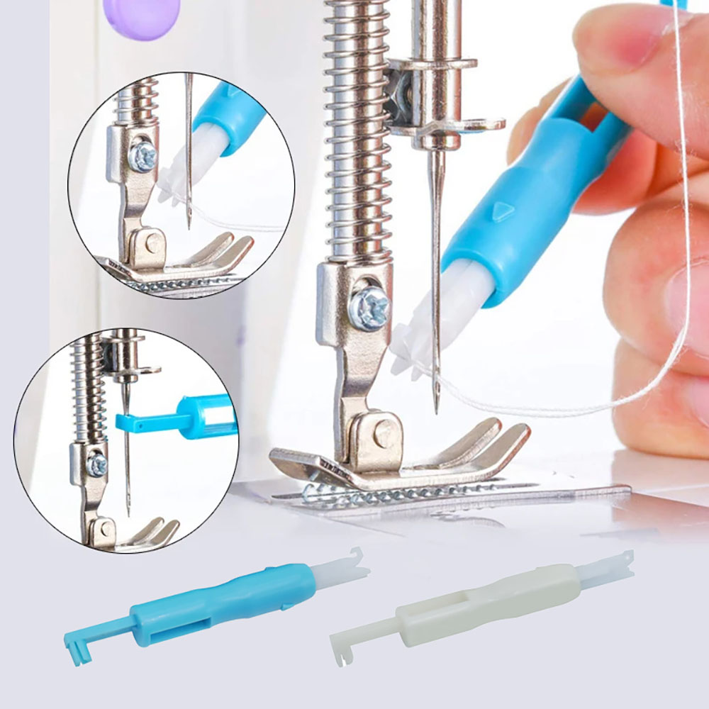 Enhebrador de agujas para máquina de coser, herramienta de inserción de puntadas, enhebrador automático rápido para el hogar, cambiador de agujas, agujas de sujeción
