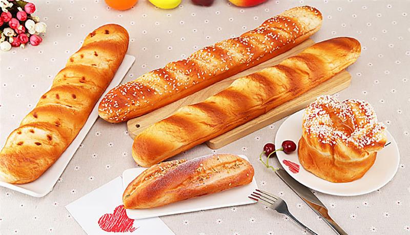1pc Lifelike Artificial Long Bread Simulation French Loaf Of Bread Food Model Photo Prop Home Decoration Photography Props