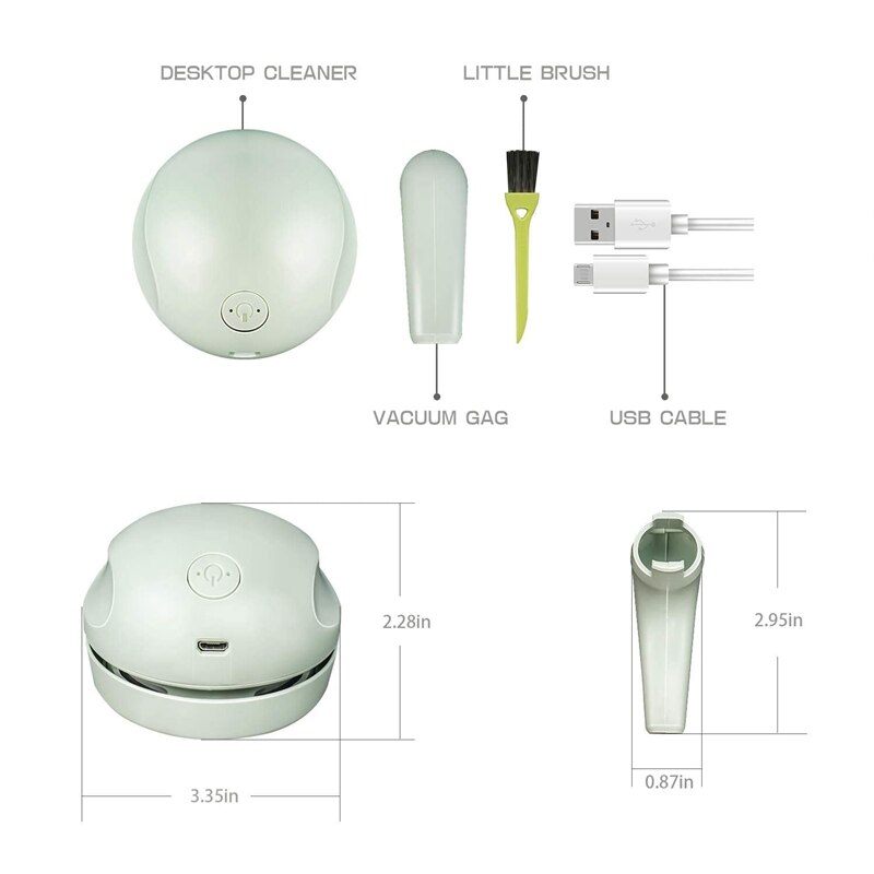 Desktop Nini Vacuum Cleaner, USB Charging, No Dead Spots Cleaning, Most Suitable for Cleaning Desktop Dust and Debris