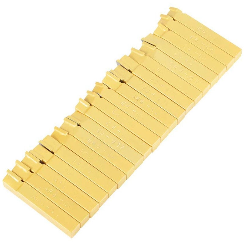 20Pcs 3/8 Inch Lathe Tool Bits Lathe Cutting Tool Hand Face Grooving Tool Welding Milling Cutting Turning Tool Set for Metal Lat