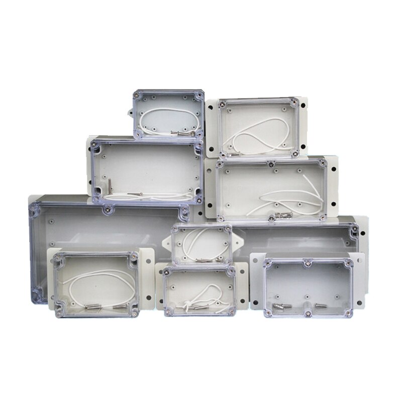 IP67 Plastic Transparent Box Waterproof Enclosure Electronic Project Outdoor Instrument Electrical Project Box Junction Housing