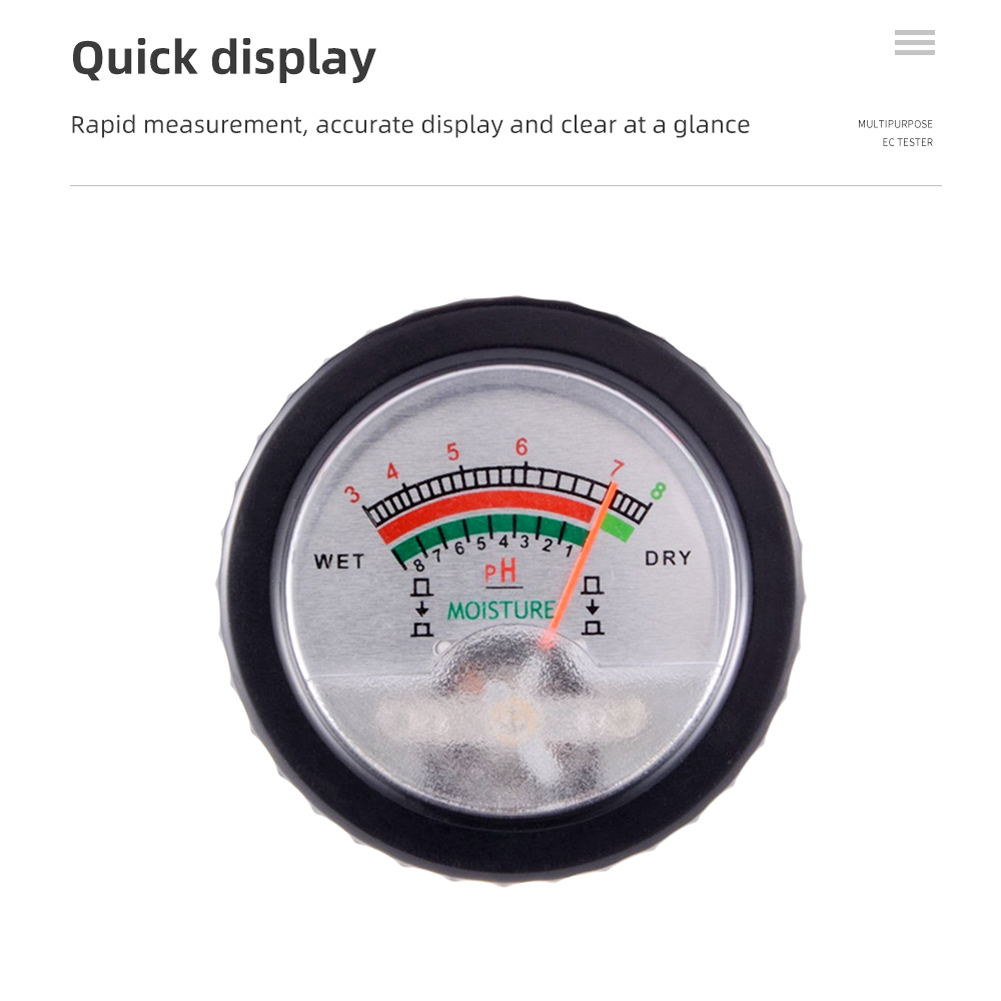 2in1 Portable Soil Moistures and PH Tester Acidity Humidity Meter Garden Soil Analyzer Potted Crops Planting Cultivating Tool