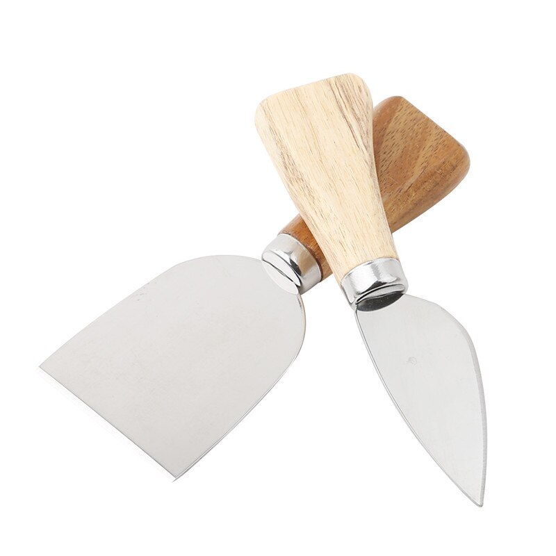 4 Stks/set Messen Kaasrasp Board Set Bamboe Houten Handvat Kaas Mes Slicer Kit Keuken Koken Tool Kaas Cutter Slicer