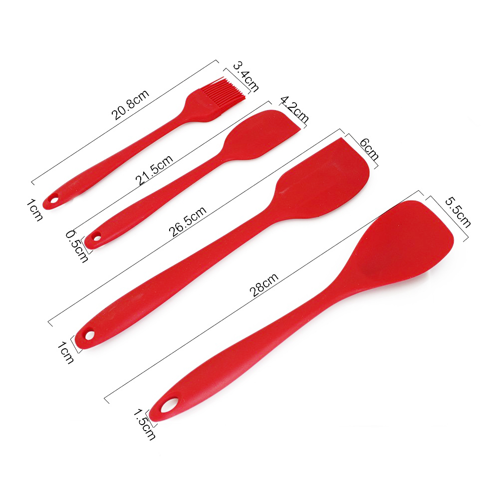 Non-stick Baking Cookware Set Silicone Cooking Gadgets Spatula Spoon Kitchen Utensils DIY Cooking Tools