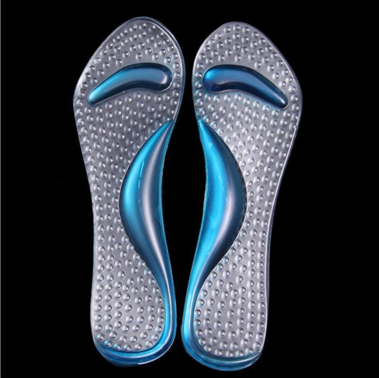 1Pair Women High Heel Arch Support Orthopedic Insoles Anti-slip Massaging Metatarsal Cushion Pad Shoes Accessories: blue