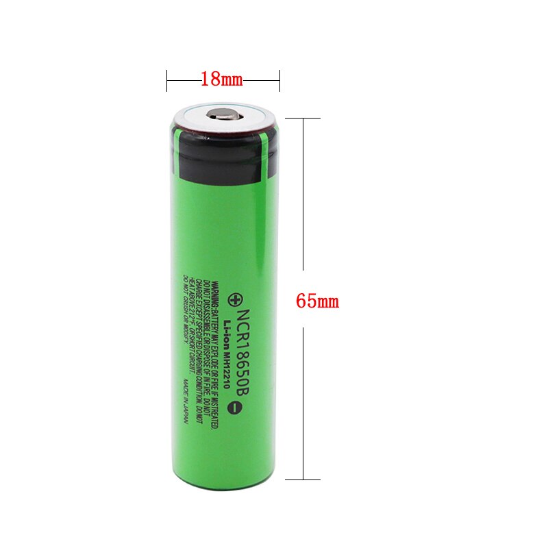 100% Originele NCR18650B-3400mAh Oplaadbare Li-Ion Batterij 3.7V 18650 Batterij 3400Mah +