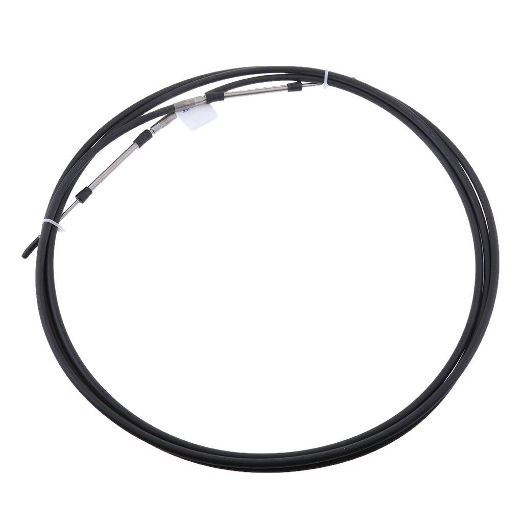 2pcs Black 16 FT Throttle Shift Remote Control Box Cable for Yamaha Outboard 16 FT Stainless Steel Throttle Cable