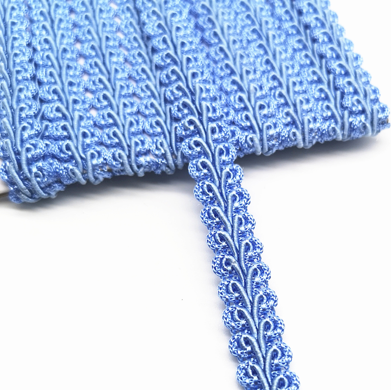Cinta para ajuste de encaje de 2 yardas, ciempiés trenzado, accesorios de costura para manualidades, decoración de boda, encaje curvo de tela: Latón envejecido