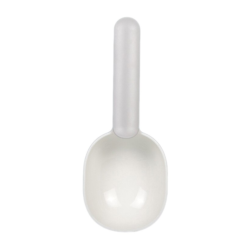 Pet Spoon Universal Dog Food Cat Food Spoon Dog Teddy Cat Grains Snack Bag Clip Handle Strap Clip Convenient Portable Spoons: Gray