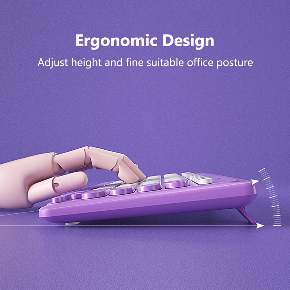 2.4G Wireless Keyboard Mouse Set Mute 1600 DPI Mini Wireless Computer Keyboard Mouse Combos Office Keyboard for Laptop PC Gamer