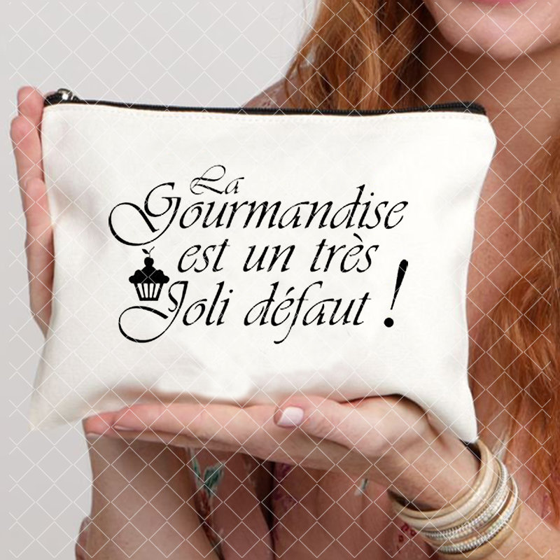 Merci Maitresse imprimer femmes Neceser sac de maquillage pochette organisateur de voyage fête des enseignants de remise des diplômes sac cosmétique Super Atsem: Nu
