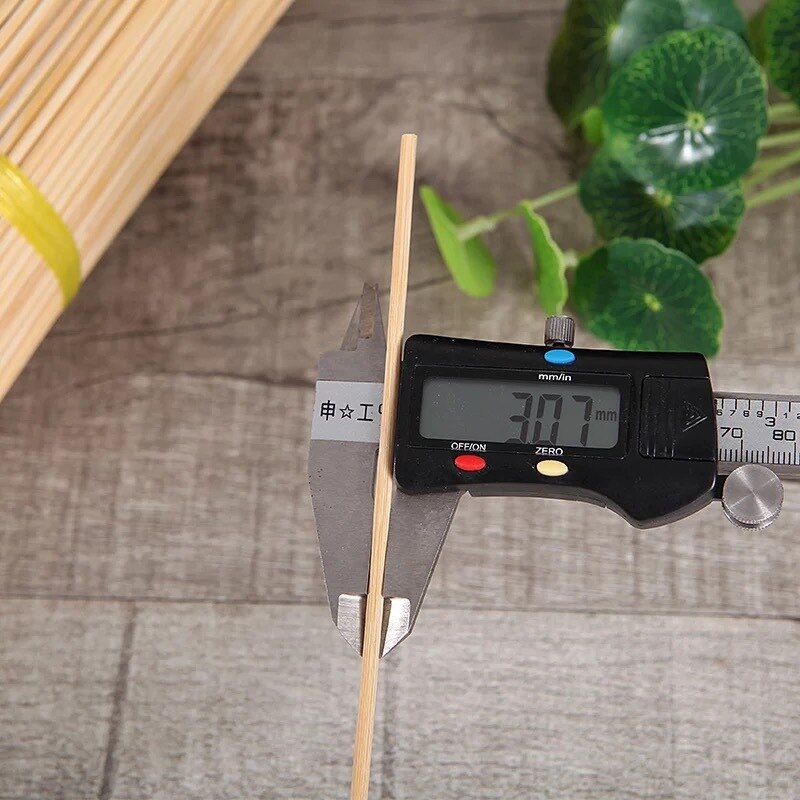 100 stk bambus grillspyd engangs tre bbq pinner grillmatter gaffel matte pinne utendørs camping fest rekvisita