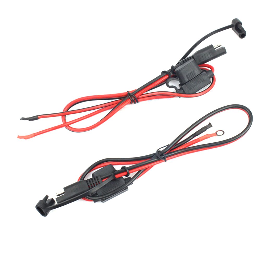 2 Pcs Harness Connector Cable Charger 12V Adapter Motorcycle Battery Terminal Ring