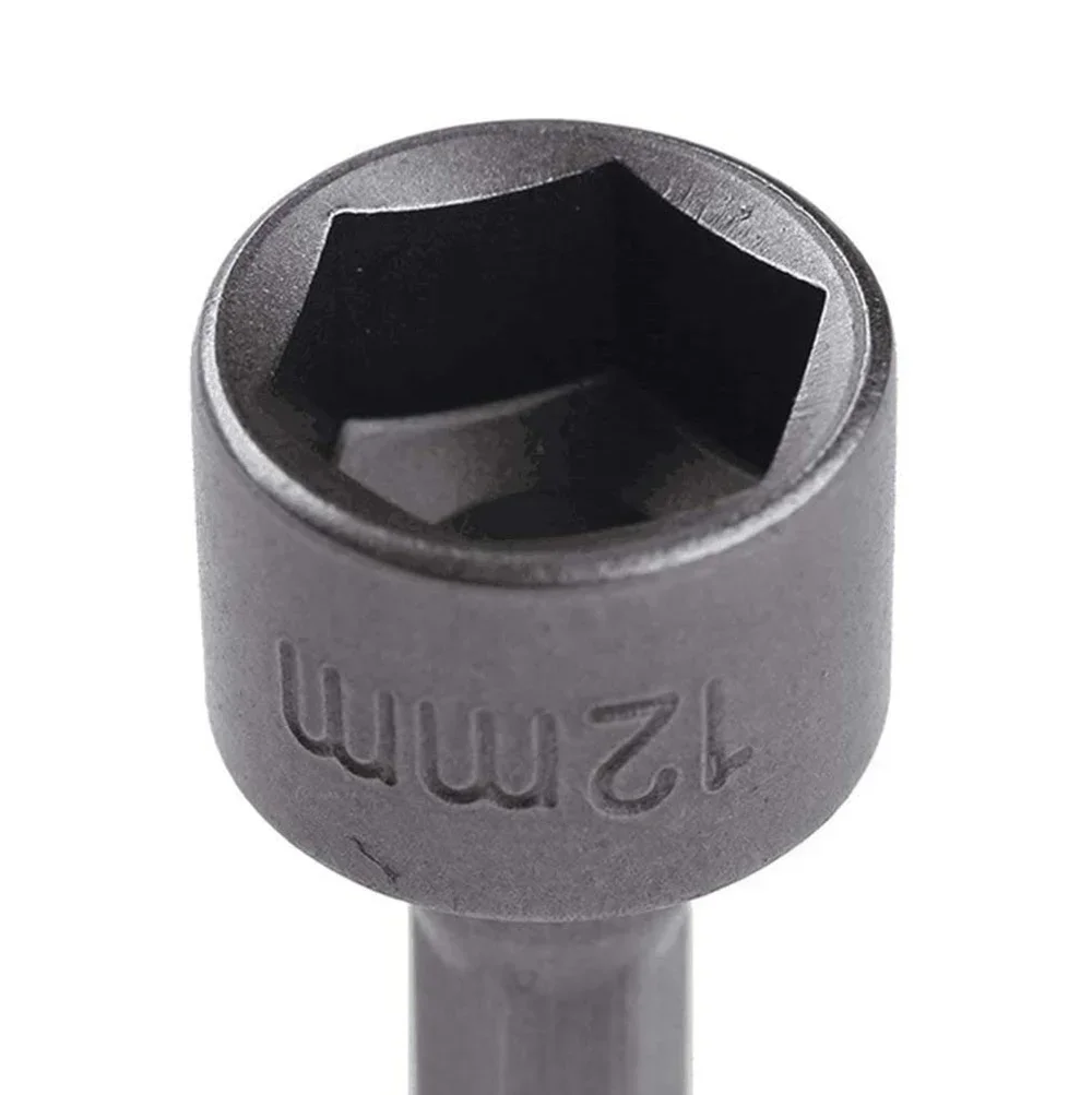 STONEGO 9PCS/14PCS Hexagonal Socket Nozzle Nut Screwdriver Set Metric Socket Wrench Power Nuts Driver Drill Bit Kit 1/4'' Driver